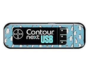 Bayer Contour Next USB Vinyl Sticker (Penguins)