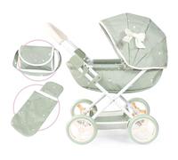 Bayer Design 12728AA dolls pram Cosy, baby doll Stroller, pushchair for toddlers, foldable, in ag and blanket, modern