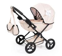 Bayer Design 12775AA dolls pram Cosy, baby doll Stroller, pushchair for toddlers, foldable, in ag and blanket, modern