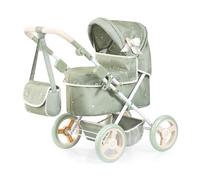 Bayer Design 13028AA Dolls pram stroller Trendy, height-adjustable handle, foldable, big wheels, bag, integrated basket - for girls and boys, 3+ age