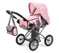 Bayer Design 13630AA Dolls pram City Star stroller, foldable, adjustable handle, carrycot, convertible