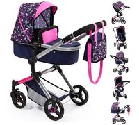 Bayer Design 18417AA Dolls Pram NEO Vario, stroller, bag, convertible, foldable, adjustable, reversible handle