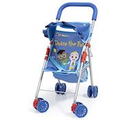 Bayer Design 21511AA Doll's umbrella stroller, foldable, blue, red