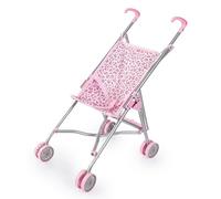 Bayer Design 30102AB Doll buggy pushchair, integrated safety belt, double wheels, foldable