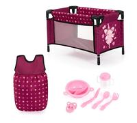 Bayer Design 61767AB Doll bed, sleeping bag and accessories - play set for dolls - for girls and boys, 3+ age