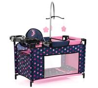 Bayer Design 62616AA Doll bed with integrated high chair, changing table, mobile, doll accessories