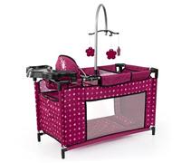 Bayer Design 62667AA Doll bed with integrated high chair, changing table, mobile, doll accessories