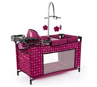 Bayer Design 62667AA Doll bed with integrated high chair, changing table, mobile, doll accessories