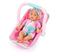 Bayer Design 67800AB Doll play set, baby doll 35 cm, soft body, doll car seat, carrier