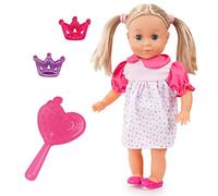 Bayer Design 93335AJ Charlene Functional Doll, Interactive Doll with Sleeping Eyes, Speaks 50 Sentences, 33 cm, Accessories, Blonde Hair