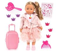 Bayer Design 94637AN Charlene Doll Interactive with Hair Talking Function Doll Soft Body Sleeping Eyes Accessories 46 cm