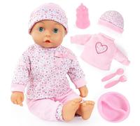 Bayer Design Baby doll 36 cm, with soft body, sleeping eyes, extra clothes