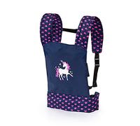 Bayer Design Baby doll carrier stuffed front and back sling with adjustable straps accessories, blue