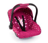 Bayer Design Doll car seat, with sun canopy, adjustable handle, harness | seat for dolls up to 46 cm, swings when slightly pushed, attachable to Neo Vario, Xeo dolls prams, for children 3+ age