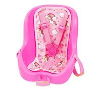 Bayer Design Doll seat for kids on childs bike, seat carrier, accessories for dolls, with safety belt, pink