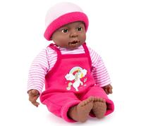 Bayer Design Doll with function Interactive Baby, talking, with sound | soft body, ethnic, 40 cm