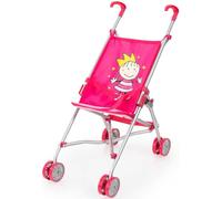 Bayer Design 30182AA Dolls Buggy Umbrella Stroller Pram for Toddler Foldable Double Wheels Stable, Pink