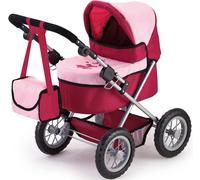 Bayer Design 13014AA Dolls Pram Trendy, stroller, foldable, height-adjustable ha