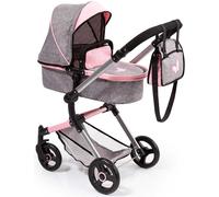 Bayer Design 18433AA Dolls Pram NEO Vario stroller, bag, convertible, foldable, adjustable handle