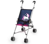 Bayer Design Dolls pushchair, foldable, double wheels, security belt | dolls stroller easy to drive, space-saving storable, for first walks with the doll, for girls and boys