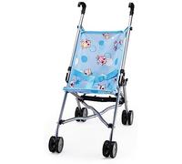 Bayer Design Dolls pushchair, foldable, double wheels, security belt | dolls stroller easy to drive, space-saving storable, for first walks with the doll, for girls and boys
