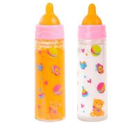 Bayer Design Magic Bottle Set, Doll Accessories, Drink Bottles, Milk and Orange