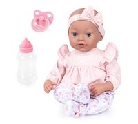 Bayer Design 93827AE Reborn baby doll, realistic, lifelike, new born, dummy, bottle, 38 cm