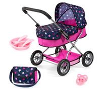 Bayer Design Smarty doll's pram with bag, integrated basket, accessories