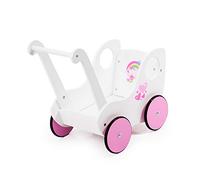Bayer Design - Wooden Pushchair for Dolls Princess World, Baby Walker, Cute Design