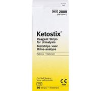 Bayer Ketostix® Keto Test Strips Urine Test Strips, Urine Sugar, ketosis, 50 Pieces