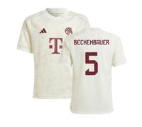 Bayern Munich Junior 2023 - 2024 Third Shirt - Beckenbauer 5 in White | Size: 11-12 Years Bayern Munich White 11-12 Years