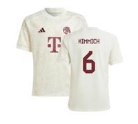 Bayern Munich Junior 2023 - 2024 Third Shirt - Kimmich 6 in White | Size: 11-12 Years Bayern Munich White 11-12 Years