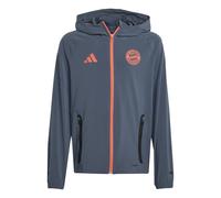 Bayern Munich kids' tracksuit jacket 2025/26 Gris 15/16 ans