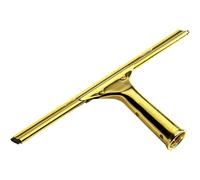 Bayersan Squeegees Complete Brass Squeegee - Window Cleaning Tool With Rubber Blade - Heavy-duty Metal Window Cleaner - Professional Glass Wiper (14")