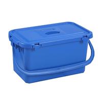 Bayersan Window Cleaning Bucket 15 Litre Capacity Cleaner Rectangle Commercial Mop Buckets With Handle Blue (Bucket With Lid)