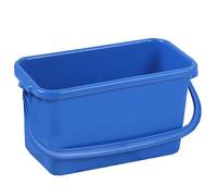 Bayersan Window Cleaning Bucket 15 Litre Capacity Cleaner Rectangle Commercial Mop Buckets With Handle Blue (Bucket Without Lid)