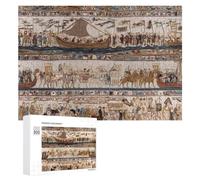 Bayeux Medieval Narrative Pattern Puzzle Wood Jigsaw Puzzles 300 PCS