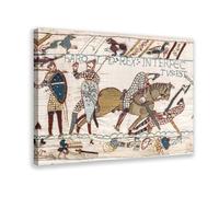 Bayeux Tapestry - Battle of Hastings - The Death of Harold II 1070 Poster Bedroom Canvas Decor Print Wall Art Office Room Aesthetic Decor Gift Frame 2