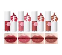 bayfree Tinted Lip Glowy Balm Set，Lipoil Stain, Hydrating High Shine Lip Gloss Set, Long-Lasting Bright Color Lipgloss for Dull Lips, Weightless & Non-Sticky, Vegan Korean Makeup, Crystal Finish