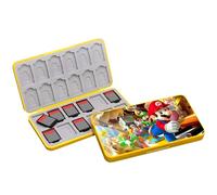 BAYINBROOK für Switch Spiele Lagerung, Switch Spiele Aufbewahrung,Switch Spiele Hüllen Aufbewahrung,Mit 24 Game Card Slots und 24 Micro SD Karten,Magnetverschluss, Weiches Silikon Futter (DC2417)