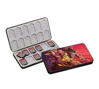 BAYINBROOK für Switch Spiele Lagerung, Switch Spiele Aufbewahrung,Switch Spiele Hüllen Aufbewahrung,Mit 24 Game Card Slots und 24 Micro SD Karten,Magnetverschluss, Weiches Silikon Futter (DC2406)
