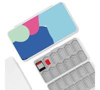 BAYINBROOK Switch Game Card Holder with Magnetic Lock - 24 Game Cartridge & 24 MicroSD Card Slots, Large Capacity Portable, Portable Travel Storage Case Compatible with Nintendo Switch (D5)