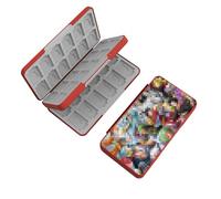 BAYINBROOK Switch Game Card Holder with Magnetic Lock - 48 Game Cartridge & 48 MicroSD Card Slots - Shockproof Silicone Lining - Portable Travel Storage Case Compatible with Nintendo Switch (B06)