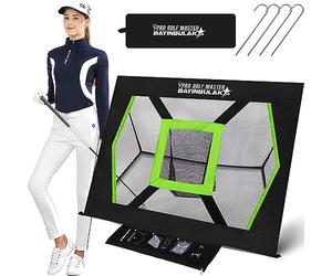 BAYINBULAK Golf Chipping Practice Net - Men Women Gift- Backyard Driving Practice Artifact- Convenient Storage Function- Golf Swing Training Aid, 1 Pack