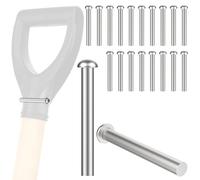 BaYiToo 20 Pcs Rivets for Spade Handle, 304 Stainless Steel 50x6mm Half | Round Head Solid Rivets for Garden Shovel, Fork, Hoe & Lawnmower Handle Repair