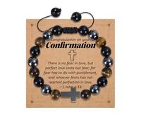 BAYLAY Gifts for Teens Girls, Cross Bracelet for Women Kids Teenage Teen Girl Gifts Trendy Stuff Graduation Birthday Gift Ideas for Best Friend Women Her Daughter Easter Christmas Stocking Stuffers, 7