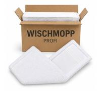 BAYLI 10-Pack Microfiber Flat Mop Replacement Pads 50 cm White