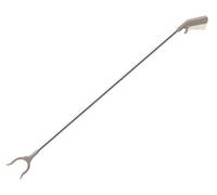BAYLI 100 cm Long Metal Grab Helper Litter Picker Silver Ergonomic