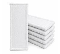 BAYLI 4-Piece Microfiber Floor Mop Head Replacement Set, 50 cm, White