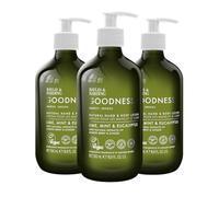 Baylis & Harding Goodness Awaken Lime, Mint & Eucalyptus Hand & Body Lotion, 500 ml (Pack of 3) - Vegan Friendly